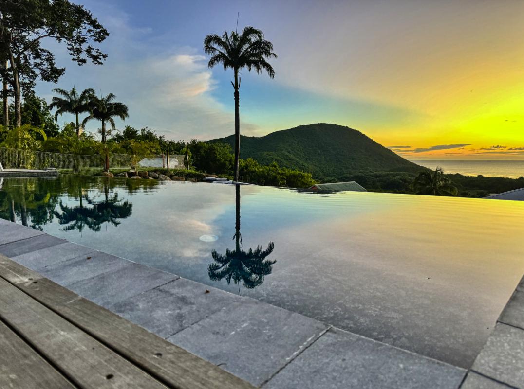 40_Location villa  vue mer Deshaies Guadeloupe_Coucher du soleil